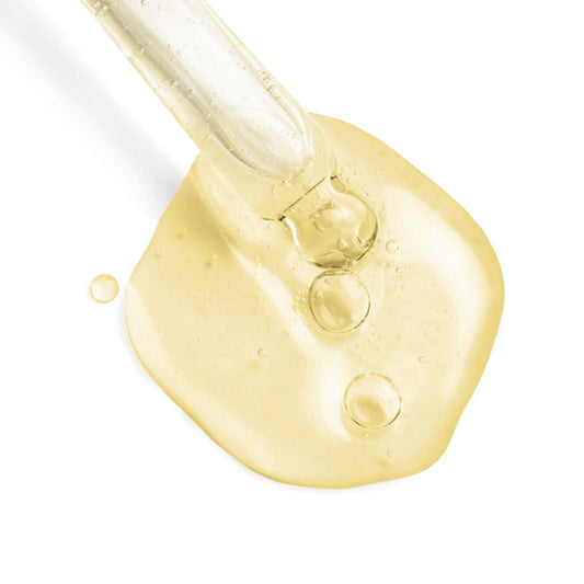 clinical pale amber brightening serum swatch