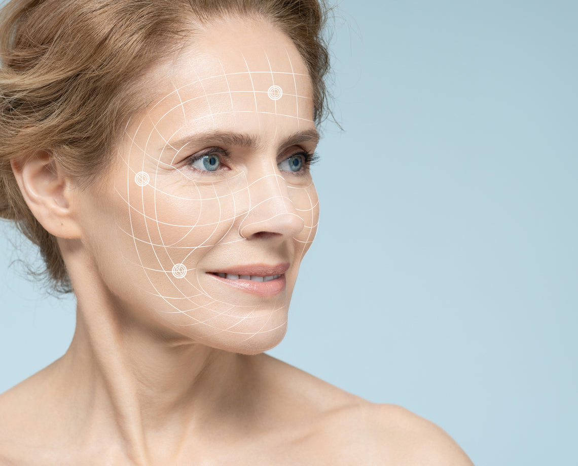 patient with targeted solutions and clinical skin care
